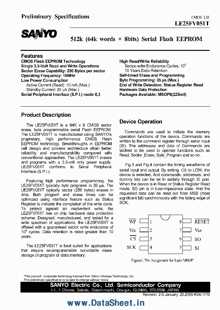 LE25FV051T_577668.PDF Datasheet