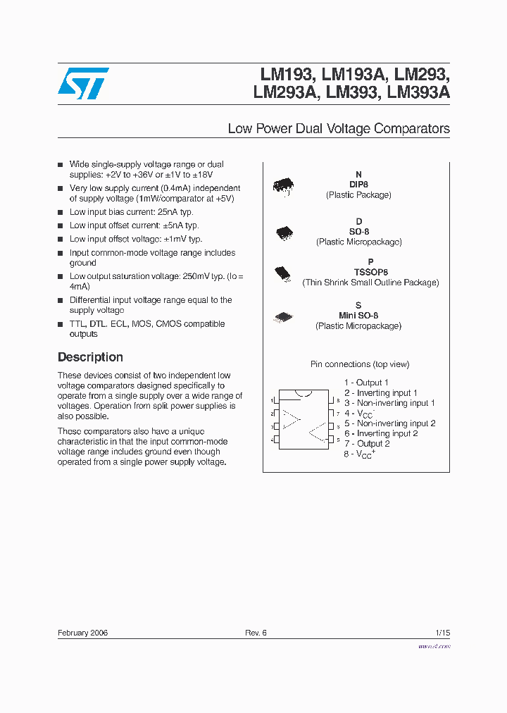 LM393ADLM393ADT_577895.PDF Datasheet