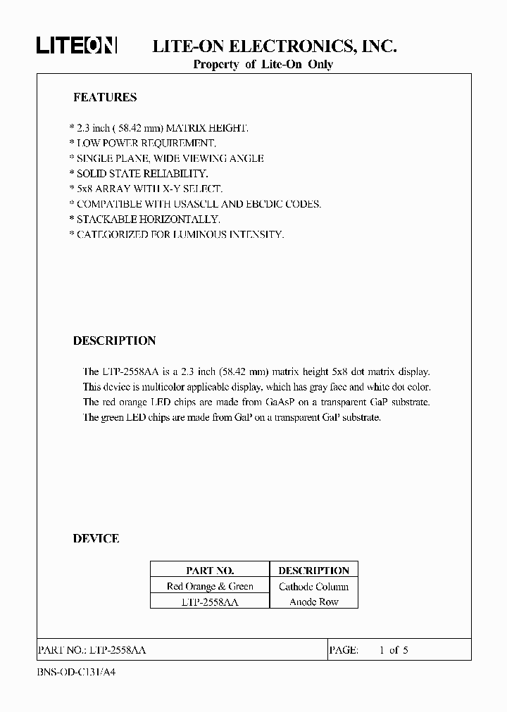 LTP2558AA_623949.PDF Datasheet