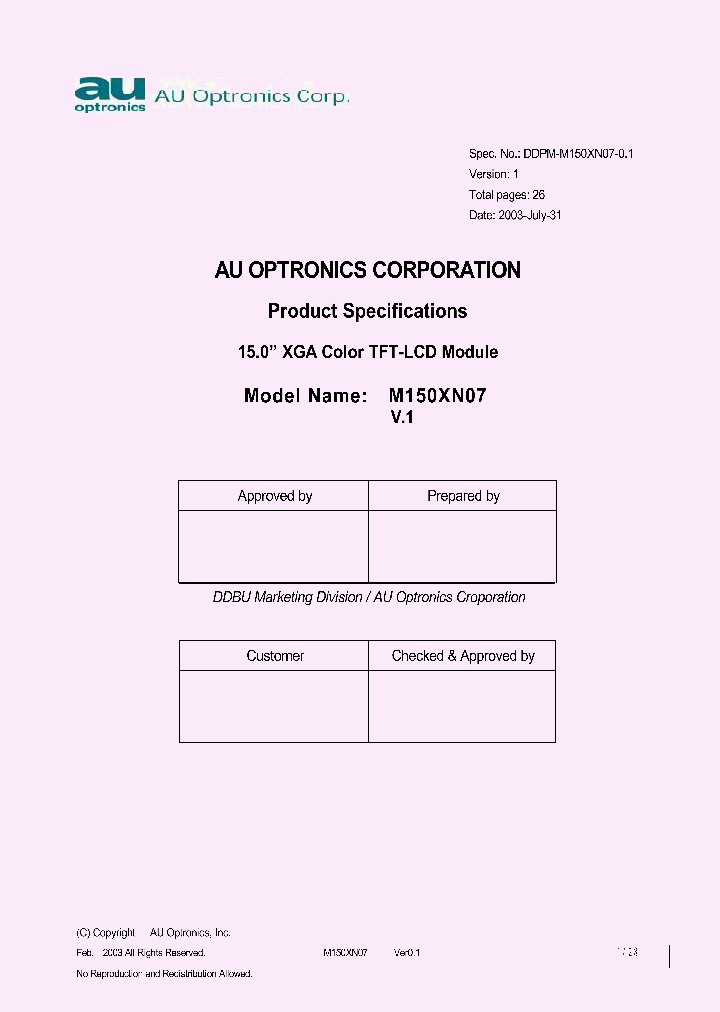 M150XN07_579955.PDF Datasheet