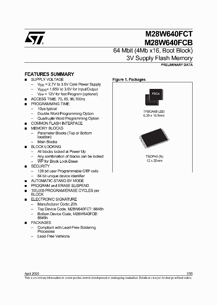M28W640FCB_577135.PDF Datasheet