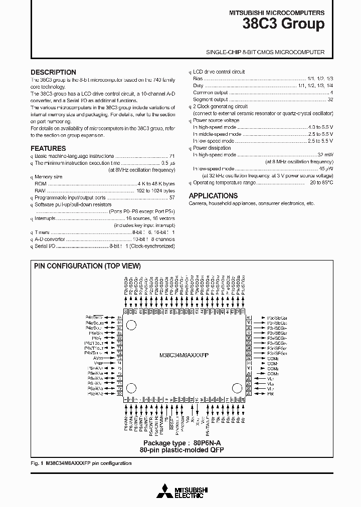 M38C37E5AXXXFP_189368.PDF Datasheet