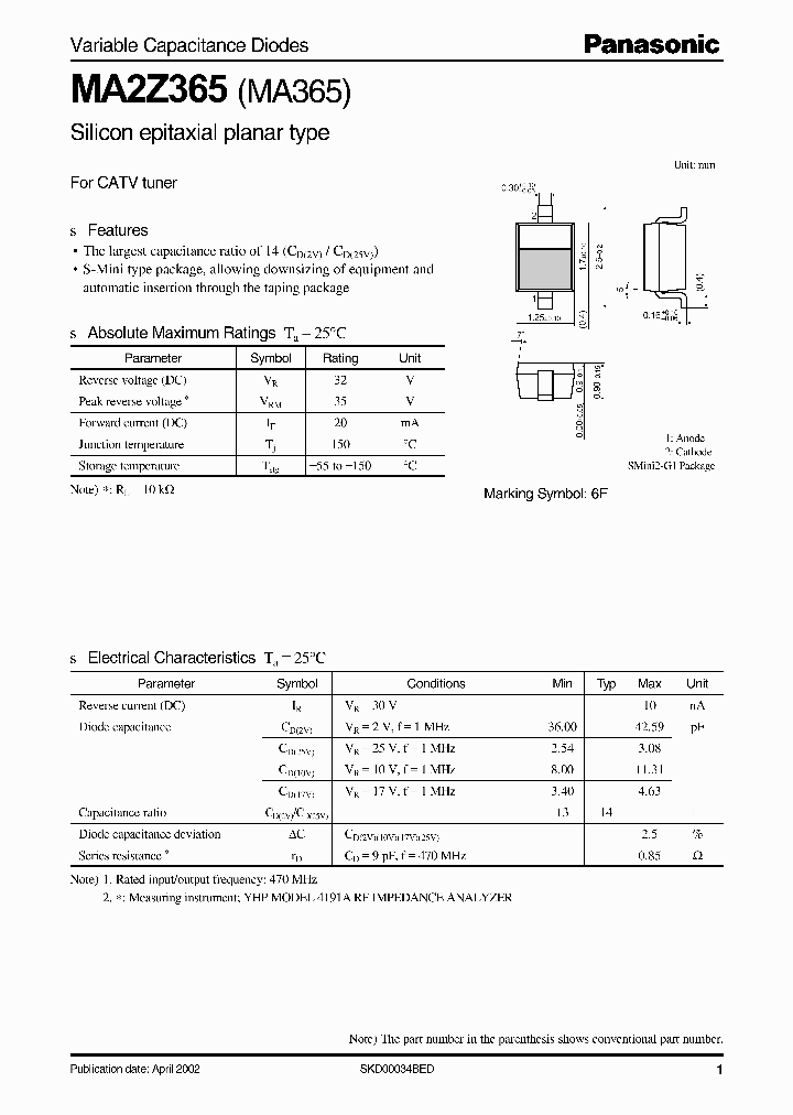 MA2Z365_587689.PDF Datasheet