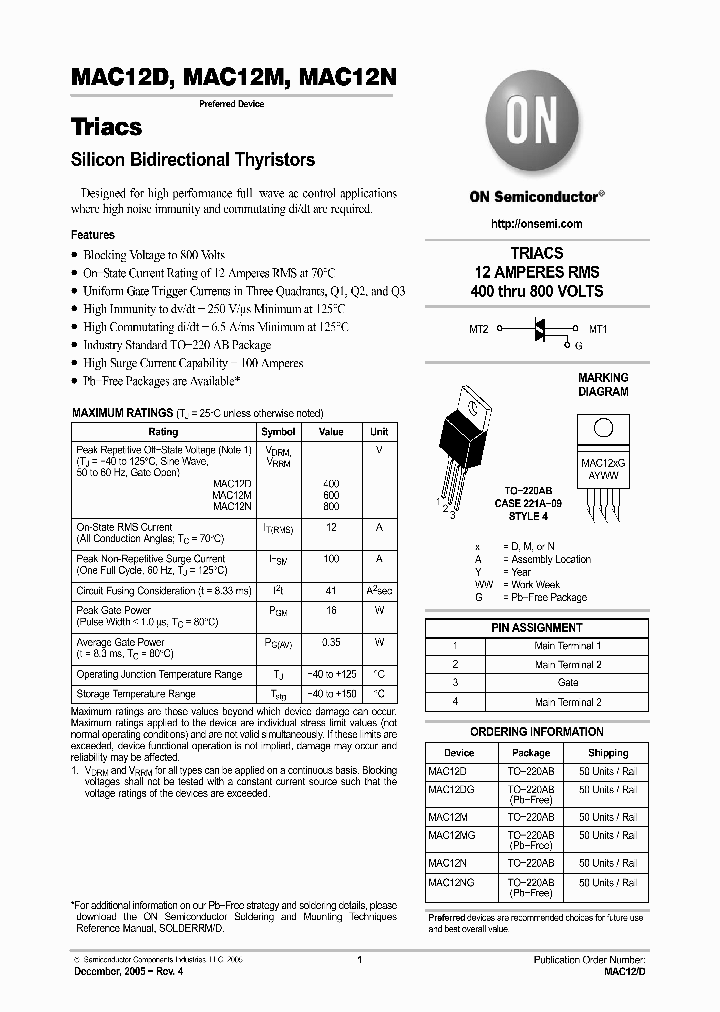 MAC12N_595531.PDF Datasheet