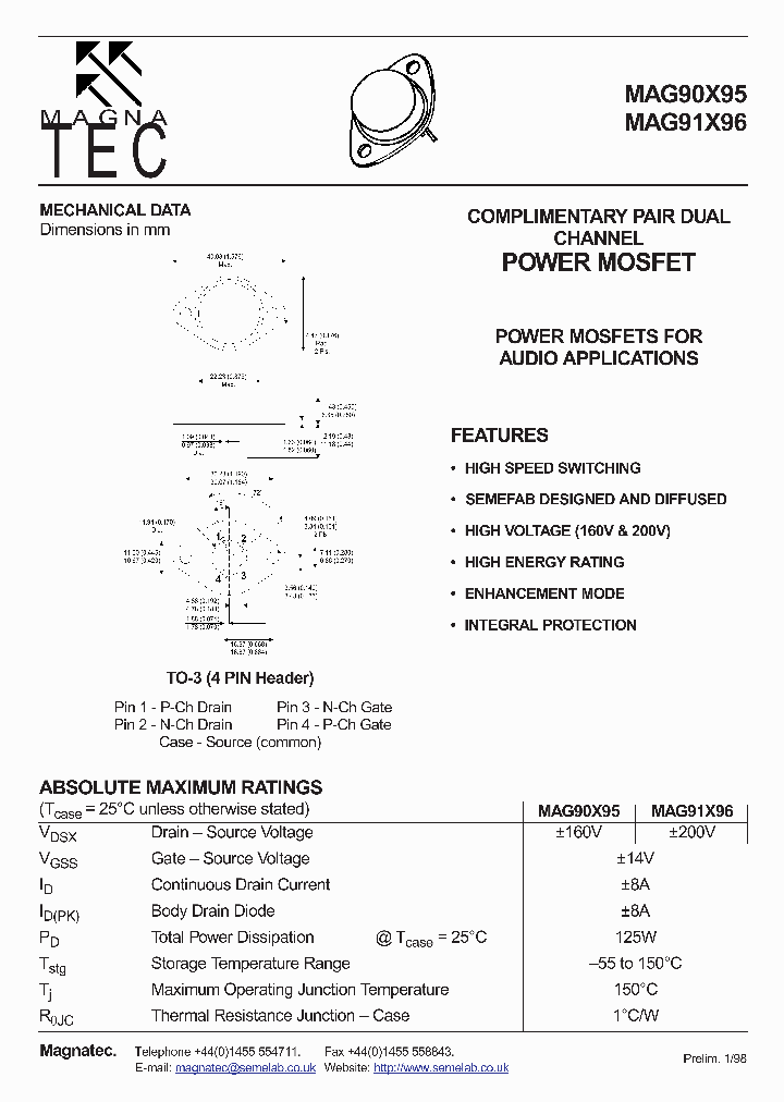 MAG90X95_333340.PDF Datasheet