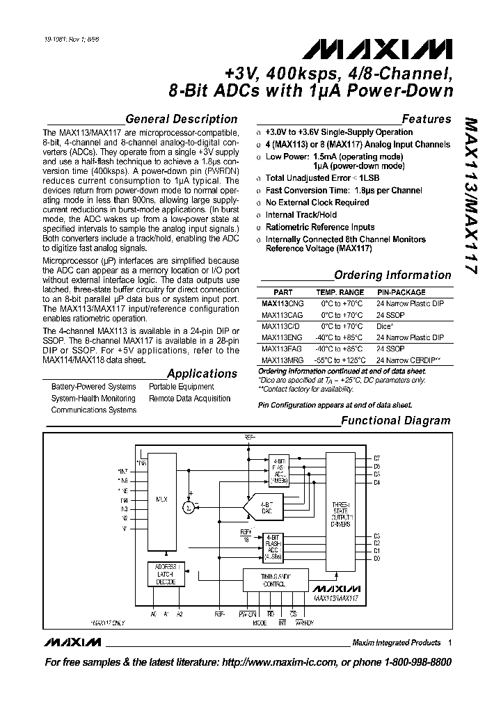 MAX113-MAX117_88508.PDF Datasheet