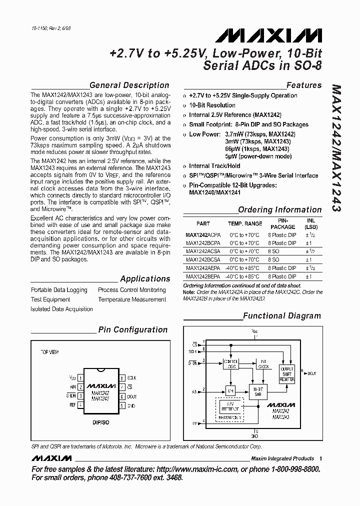 MAX1242_50105.PDF Datasheet