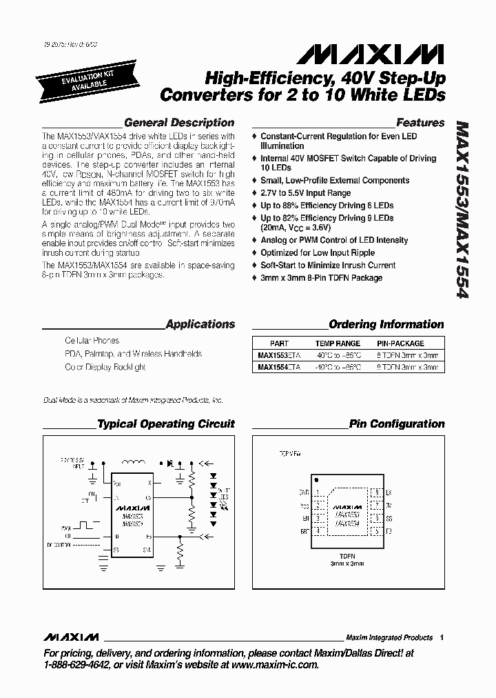 MAX1553_116351.PDF Datasheet