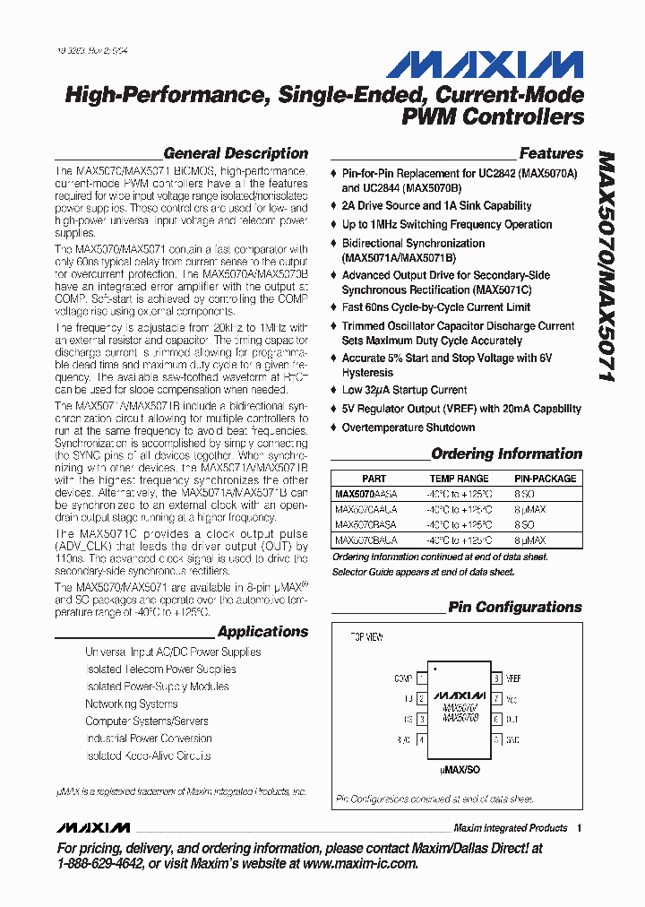 MAX5071_181462.PDF Datasheet