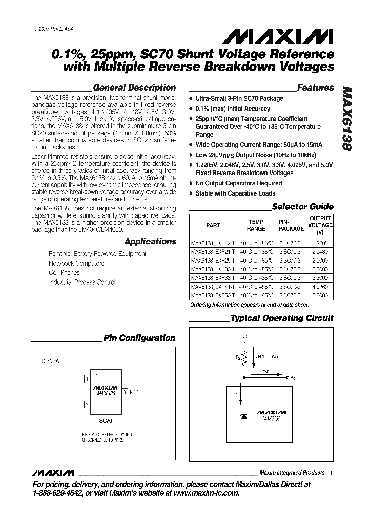 MAX6138_567108.PDF Datasheet