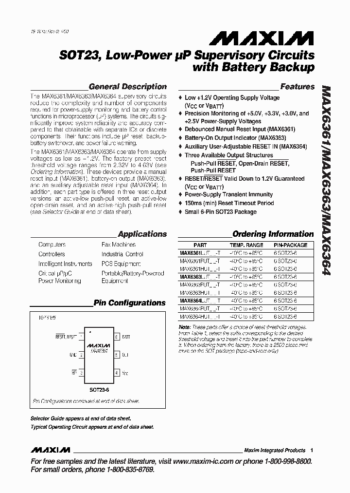 MAX6361_15616.PDF Datasheet