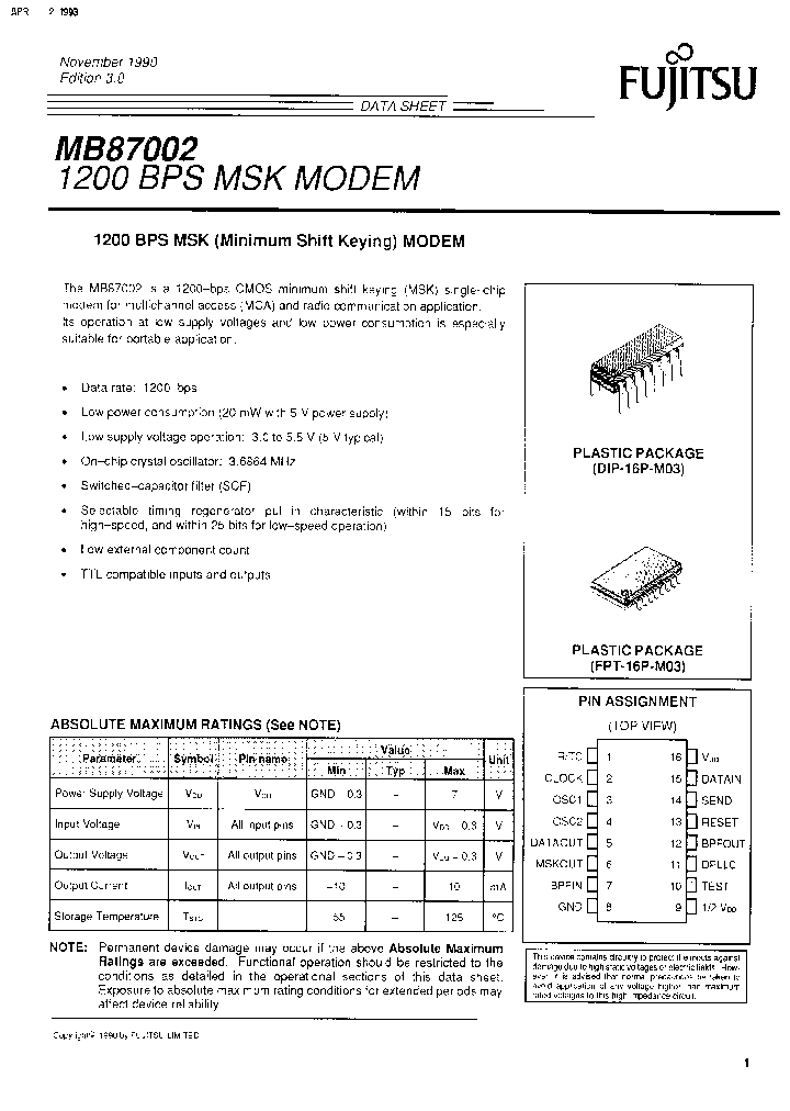 MB87002_732116.PDF Datasheet