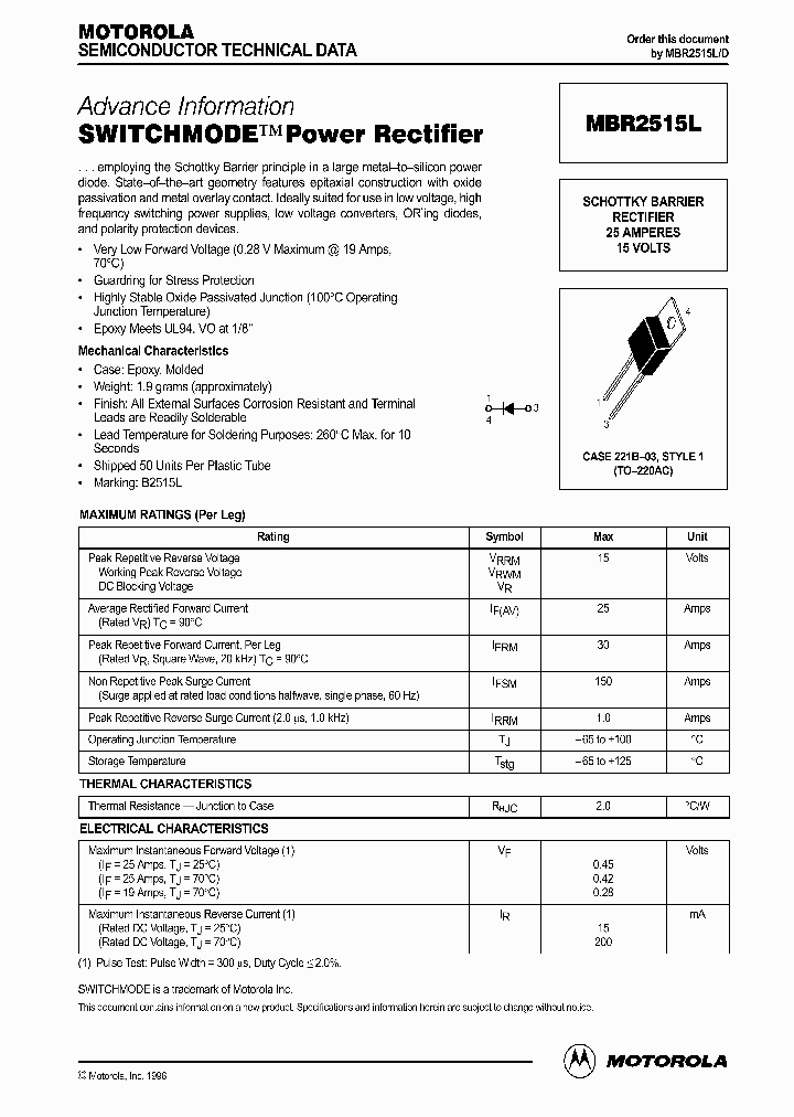 MBR2515L_335556.PDF Datasheet