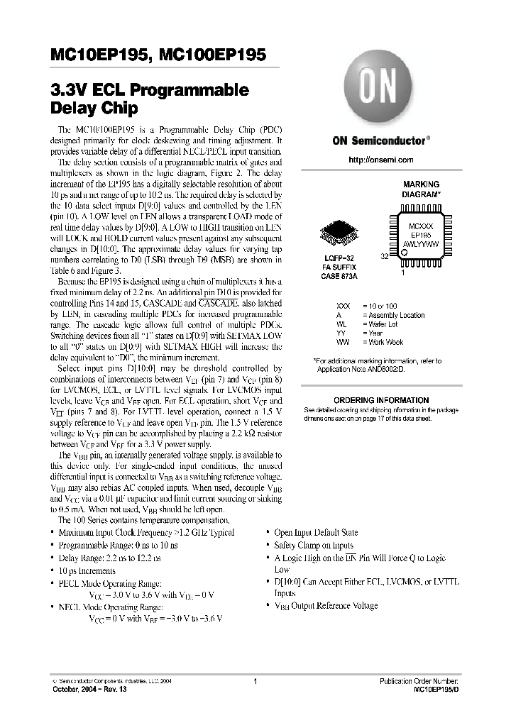 MC100EP195FA_572636.PDF Datasheet
