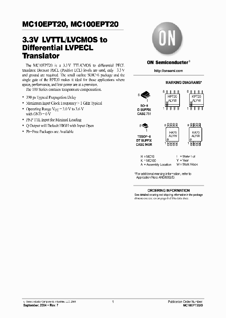 MC100EPT20_564095.PDF Datasheet