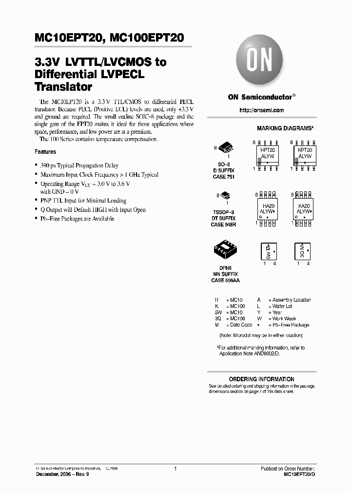 MC100EPT20DTR2G_564102.PDF Datasheet