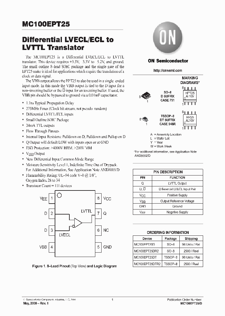 MC100EPT25DT_752729.PDF Datasheet