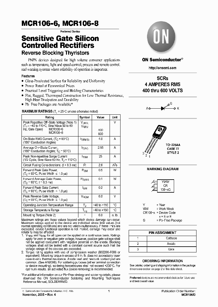MCR106-6G_576936.PDF Datasheet