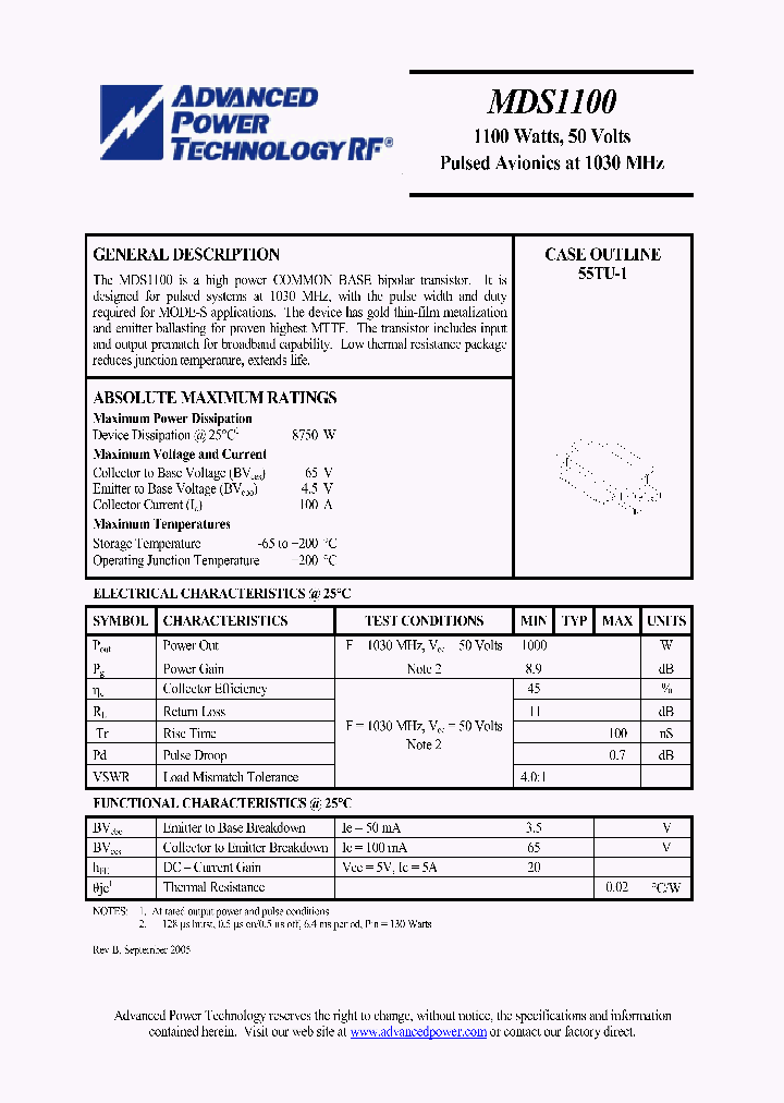 MDS1100_595667.PDF Datasheet