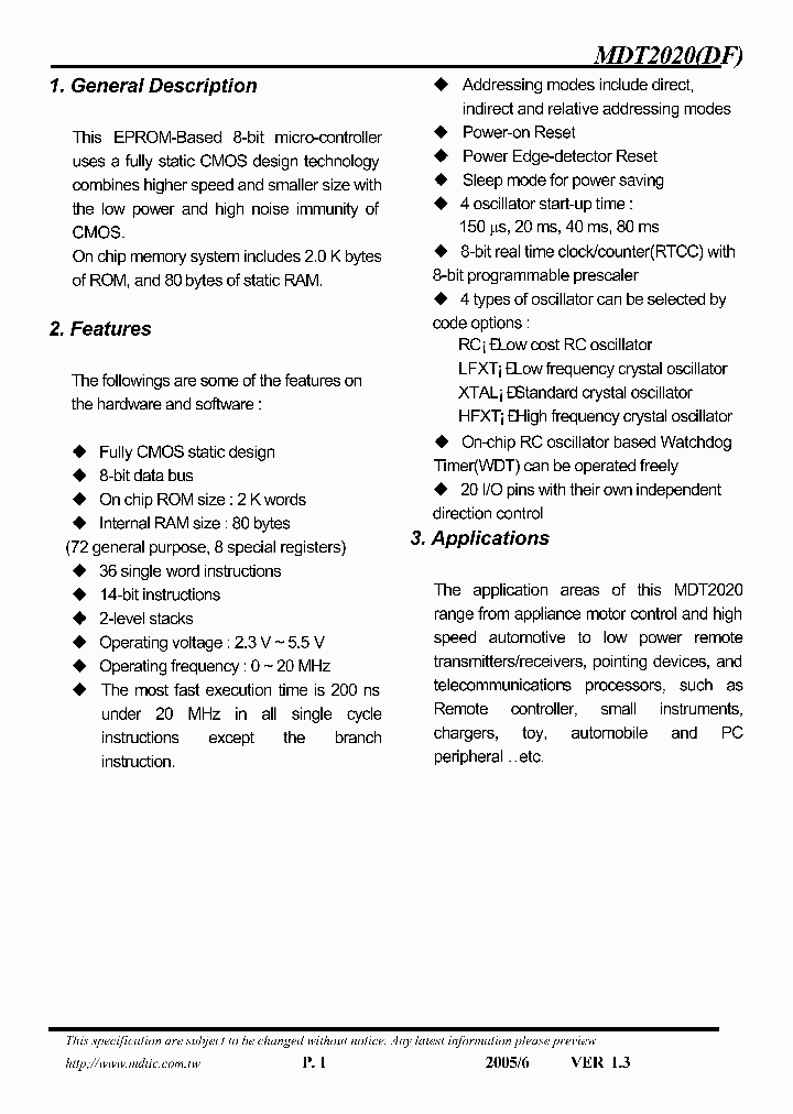 MDT2020_598901.PDF Datasheet