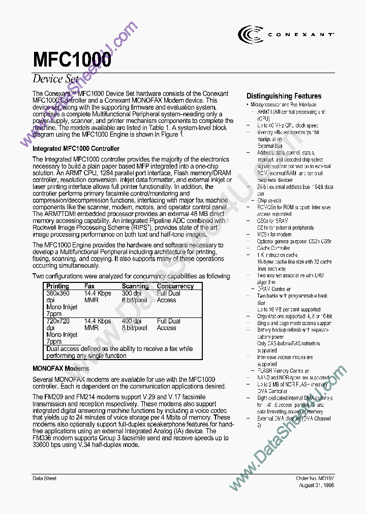 MFC1000_748681.PDF Datasheet