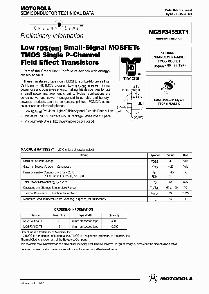 MGSF3455XT1_137348.PDF Datasheet