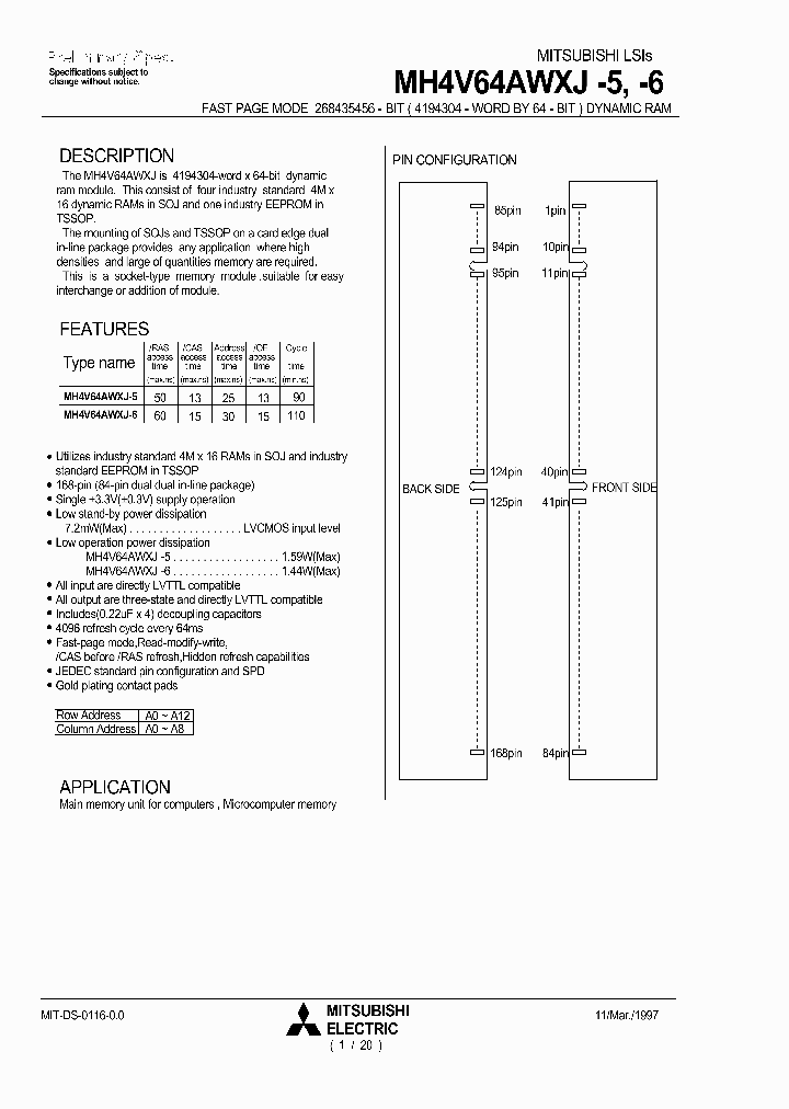 MH4V64AWXJ-5_694837.PDF Datasheet