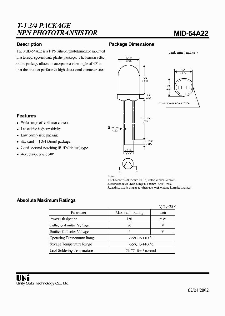 MID-54A22_626705.PDF Datasheet
