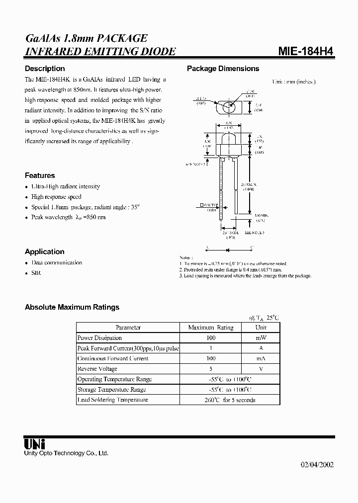 MIE-184H4_634822.PDF Datasheet