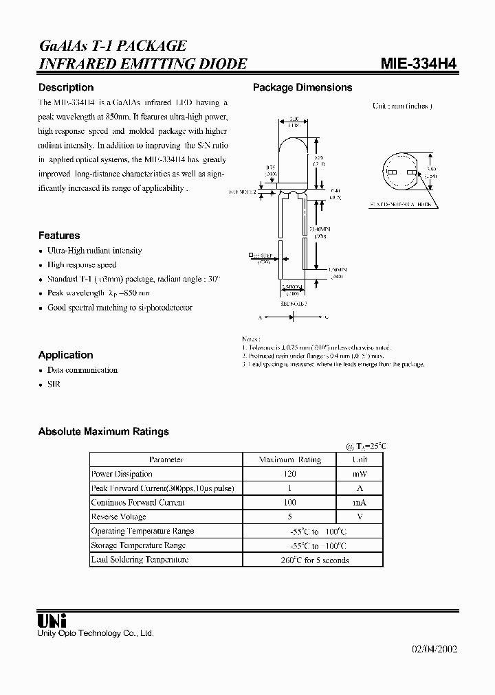MIE-334H4_634815.PDF Datasheet