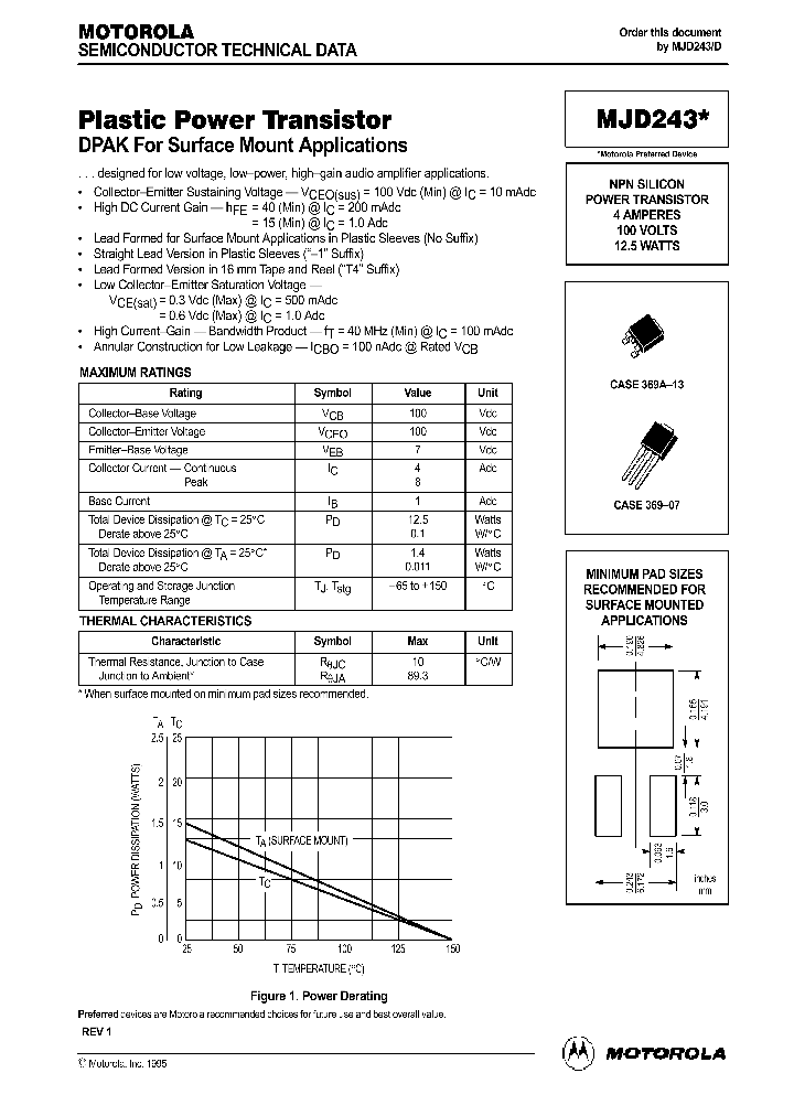 MJD243T4_588333.PDF Datasheet