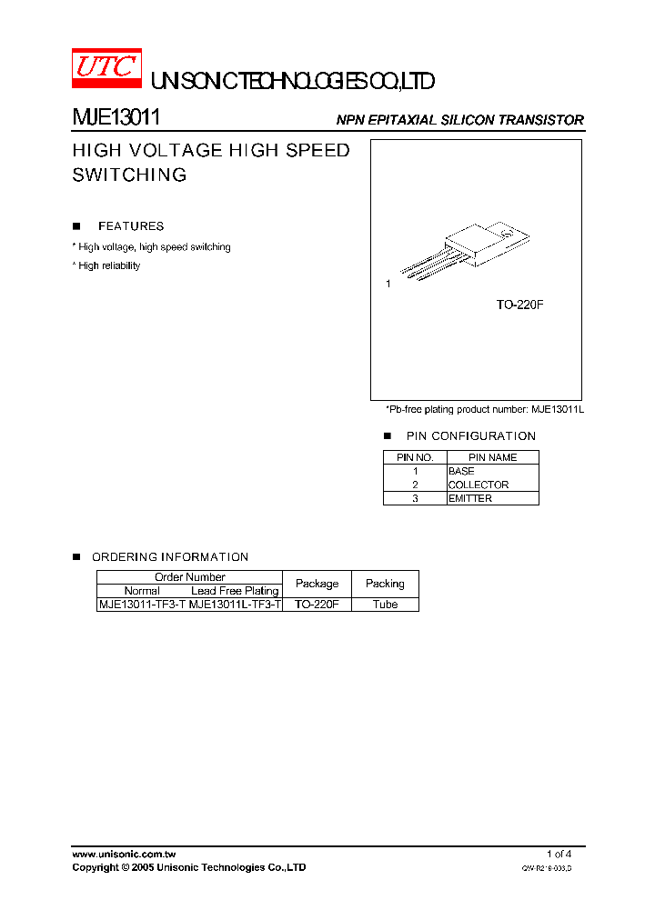 MJE13011_596060.PDF Datasheet