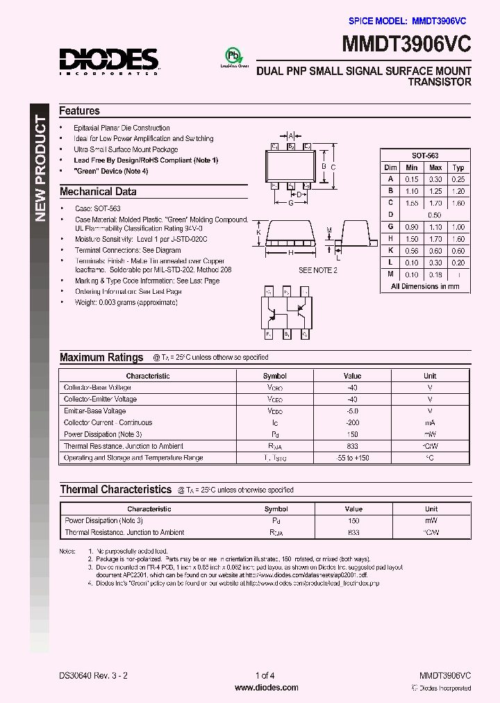 MMDT3906VC_646299.PDF Datasheet