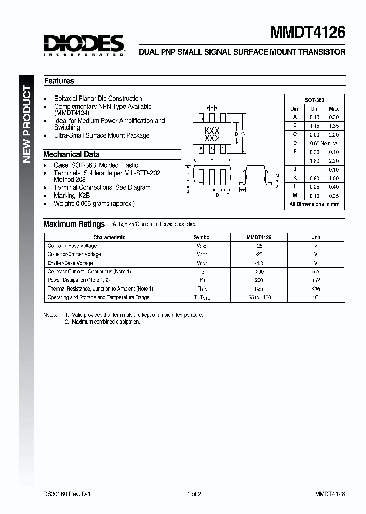 MMDT4126_729829.PDF Datasheet