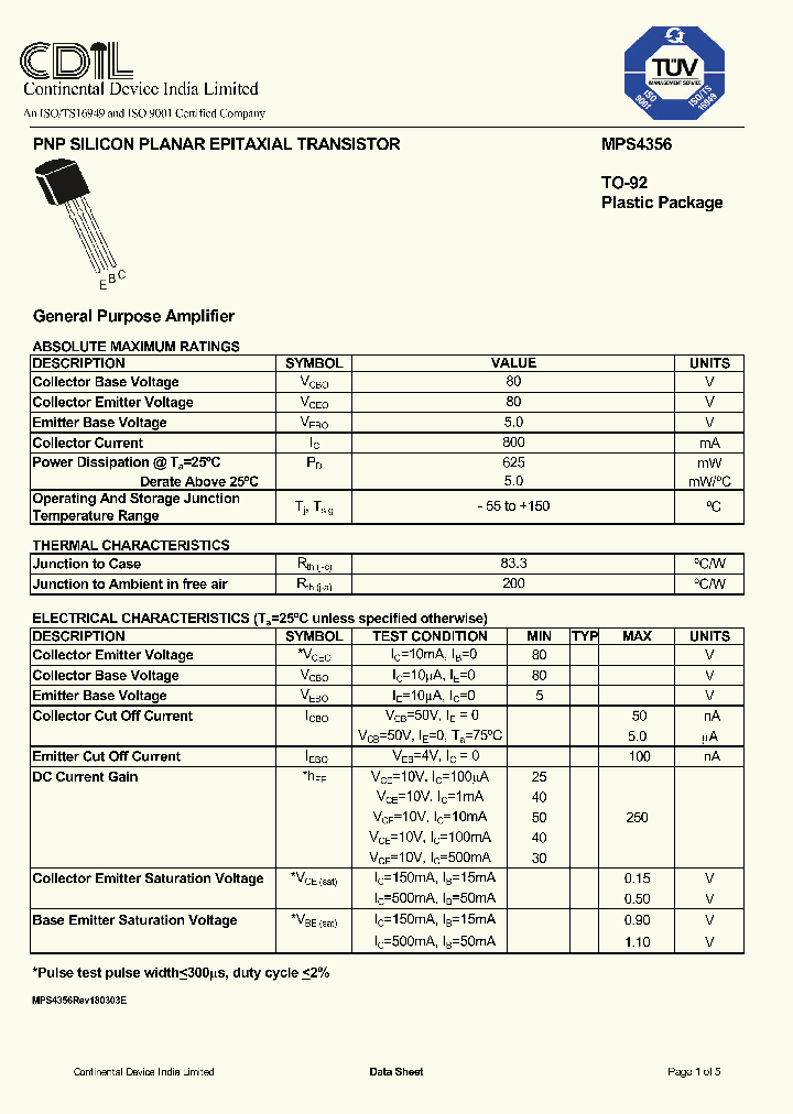 MPS4356_570828.PDF Datasheet