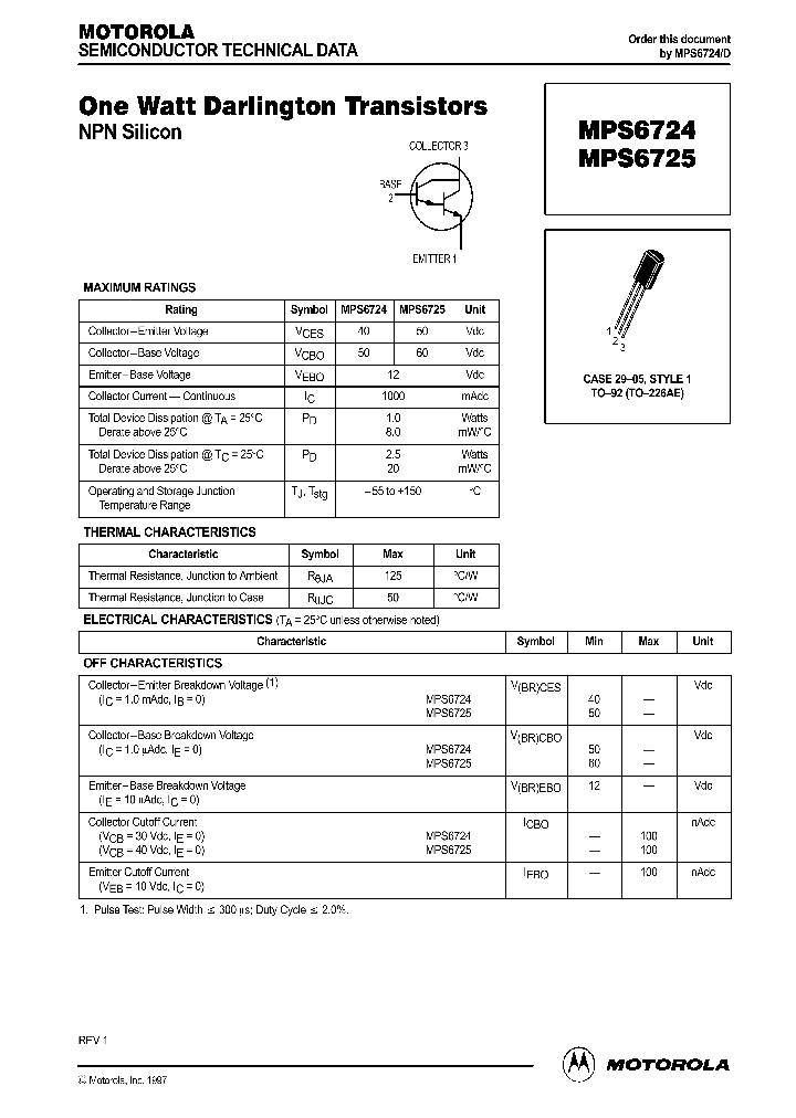 MPS6724_461827.PDF Datasheet