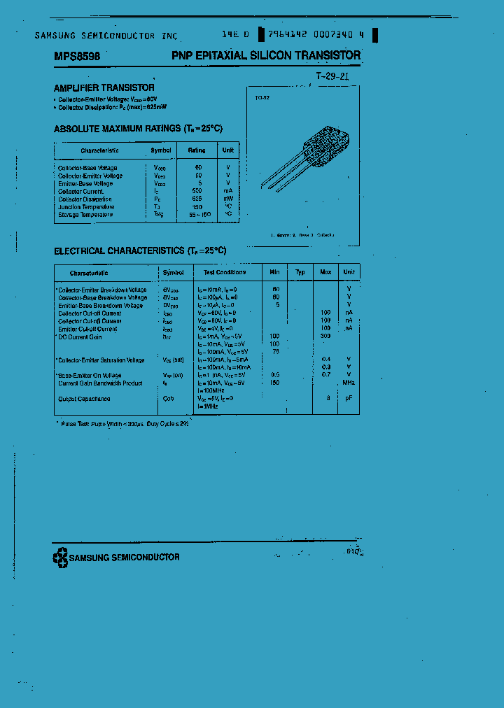 MPS8598_746286.PDF Datasheet