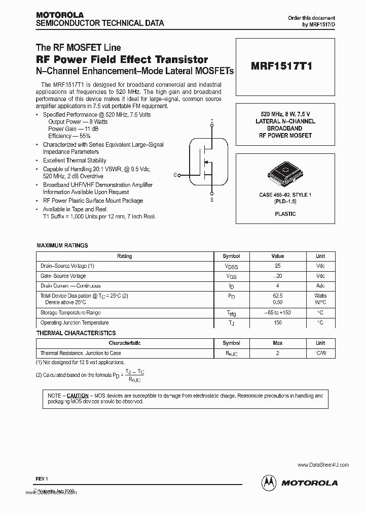 MRF1517T1_565022.PDF Datasheet