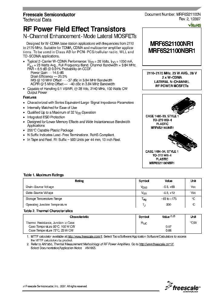 MRF6S21100NR1_650766.PDF Datasheet