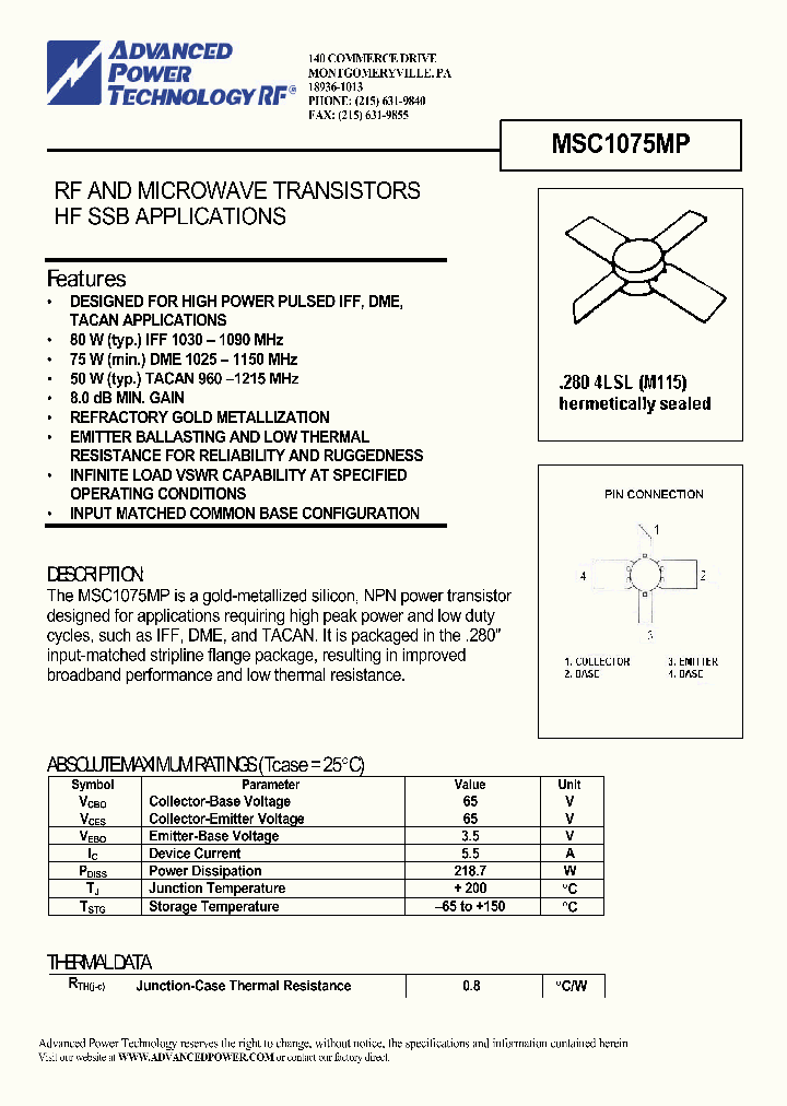 MSC1075MP_647552.PDF Datasheet