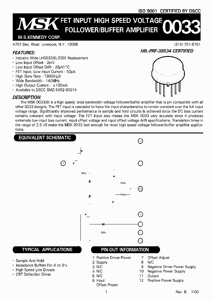 MSK0033B_759203.PDF Datasheet