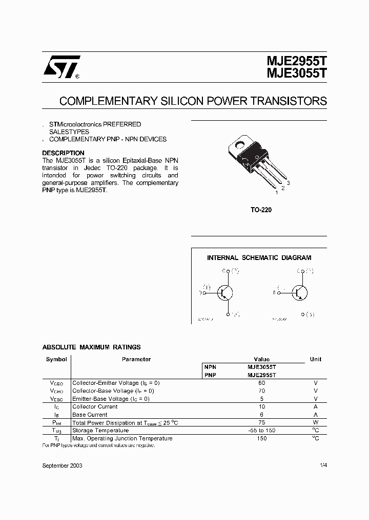 MJE2955T03_738461.PDF Datasheet