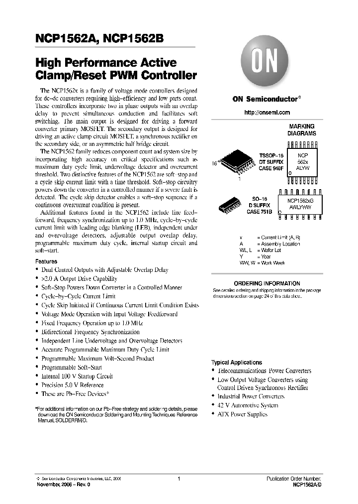 NCP1562B_591782.PDF Datasheet