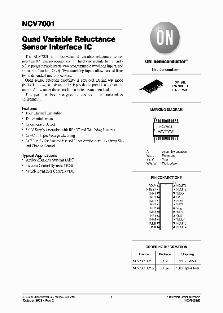 NCV7001_759689.PDF Datasheet