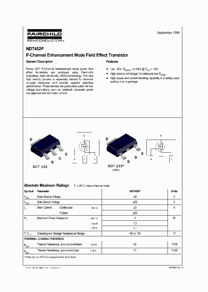 NDT452P_142159.PDF Datasheet