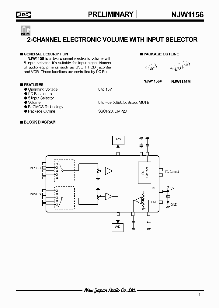 NJW1156_636484.PDF Datasheet