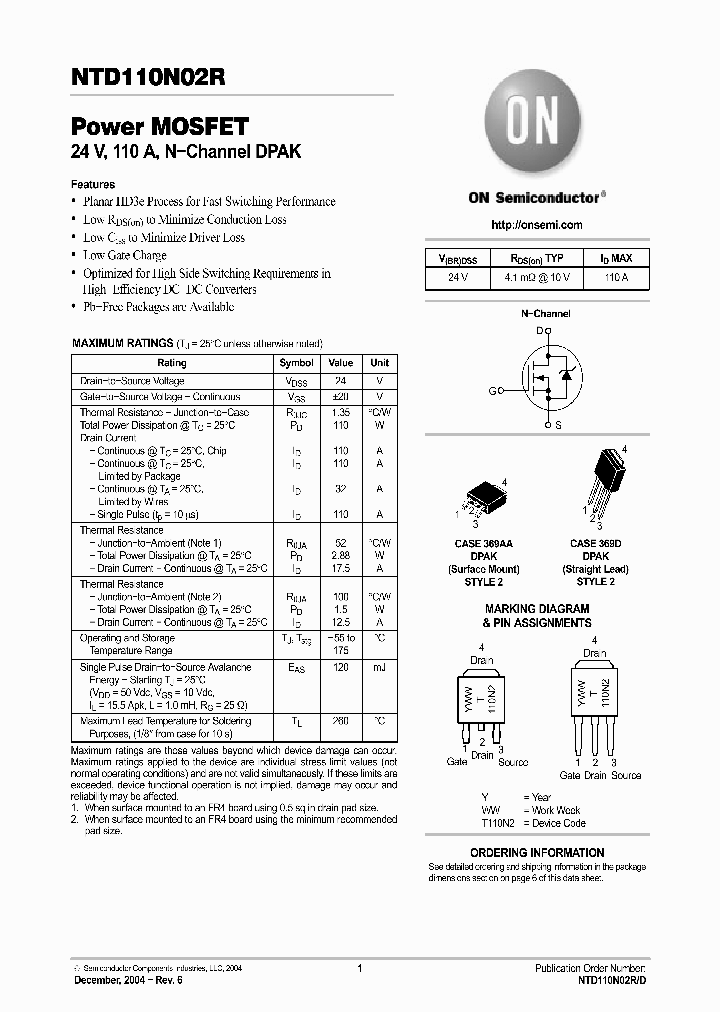 NTD110N02R_70605.PDF Datasheet