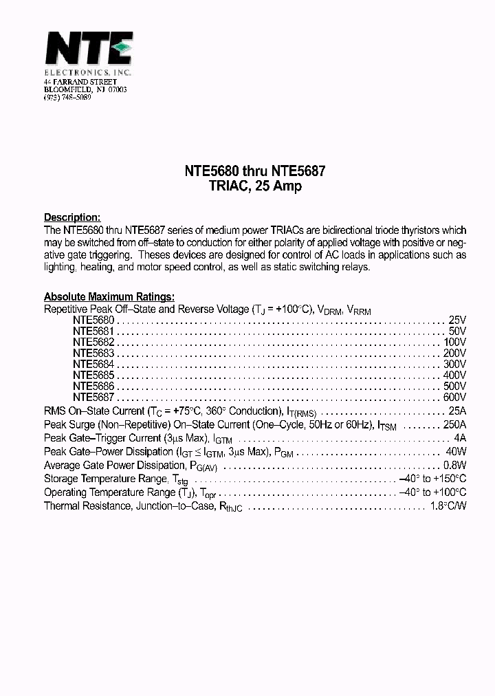 NTE5680_706780.PDF Datasheet