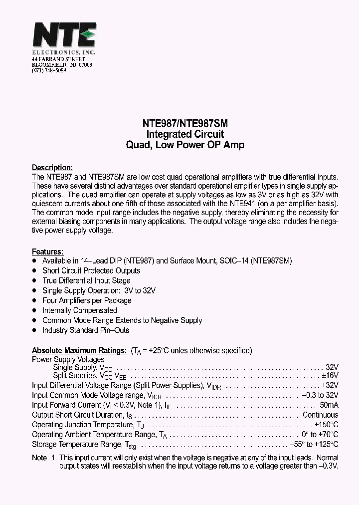 NTE987SM_646893.PDF Datasheet