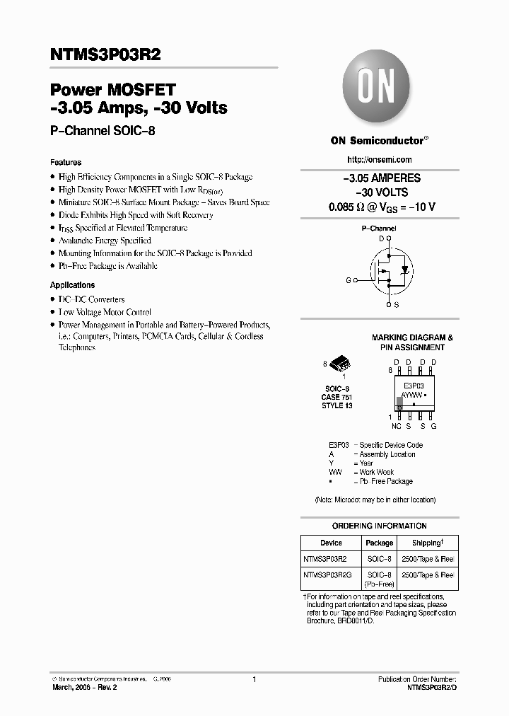 NTMS3P03R2_600266.PDF Datasheet